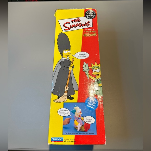 The Simpsons Krusty the Clown Talking Doll Treehouse of Horror Y2K Rare - Picture 10 of 16